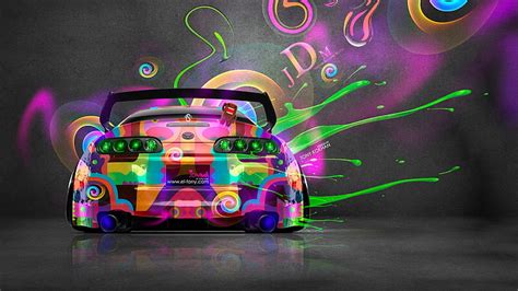 Hd Wallpaper Anime Colorful Jdm Super Car Tony Kokhan Toyota