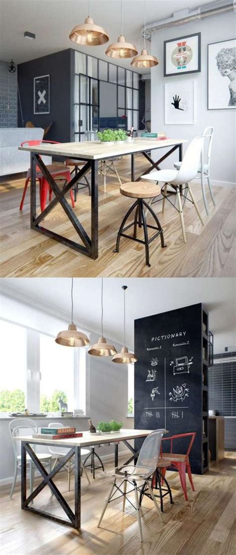 L’aménagement d’une salle à manger style industriel en 48 photos