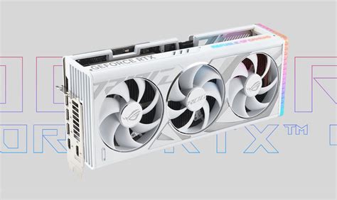 ASUS ROG Strix GeForce RTX 4090 i RTX 4080 White śnieżnobiałe karty