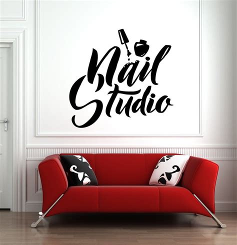 nail salon wall decal manicure pedicure window sticker beauty salon spa wall decor hs067 nail