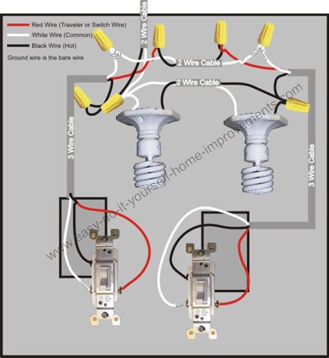 Three way switching schematic wiring diagram. 3 Way Switch Wiring Diagram
