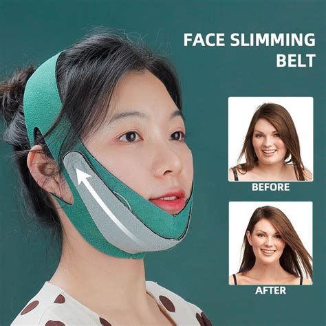 2022 double chin reducer face slimming strap v line lifting face belt chin strap for women