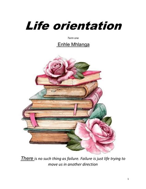 Life Orientation Cover Page Design