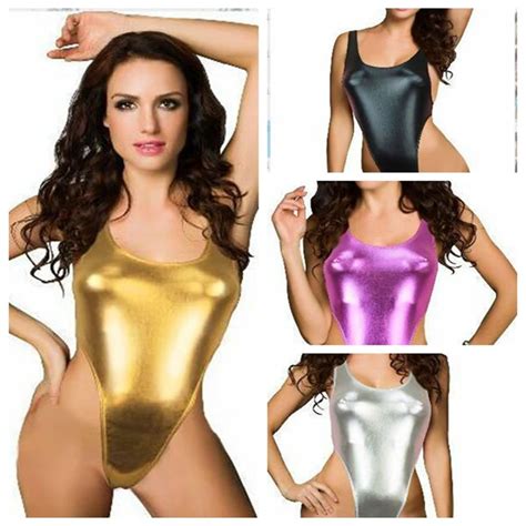 new high elastic women hot sexy bodysuits leather catsuit fetish swimsuit erotic japanned shiny
