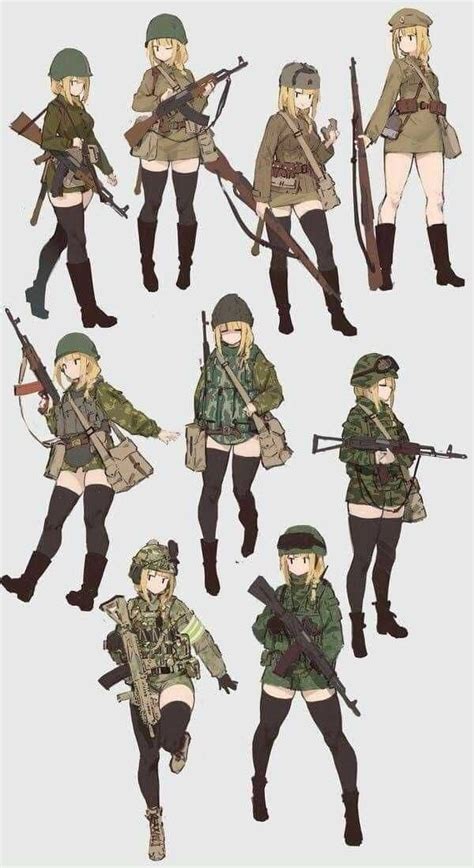 Anime Girls With Guns Part 137 Character Art Anime Military Anime