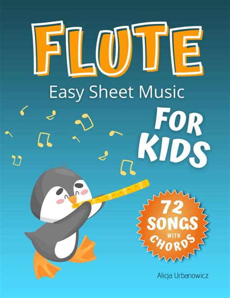 Buy Flute Easy Sheet Music For Kids I 72 Songs With Chords First Book