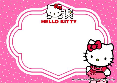 10+ FREE Personalized Hello Kitty Invitation Templates | FREE Printable
