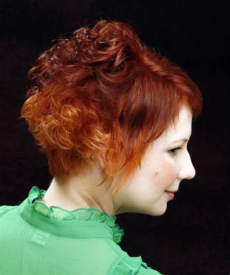 Check spelling or type a new query. Short Curly Casual Hairstyle with Side Swept Bangs ...