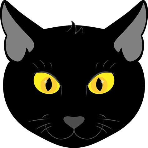 Black Cat Face Clipart Free Download Transparent Png Creazilla