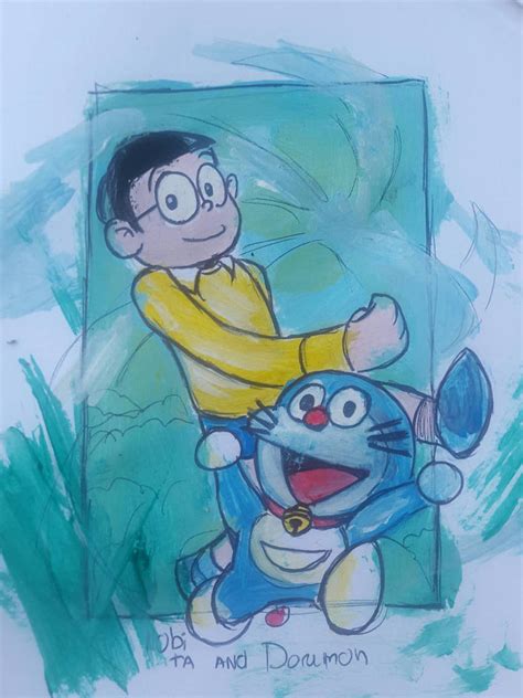Doramon And Nobita Akslsj By Skechtime On Deviantart