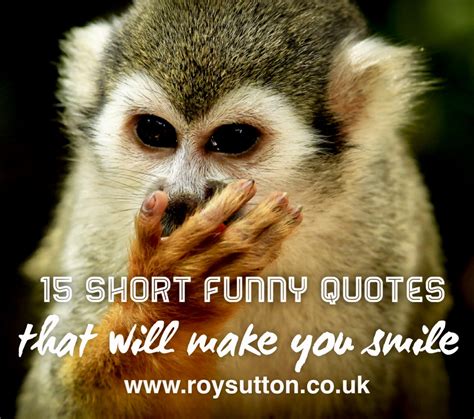 Short Funny Quotes That Will Make You Smile Roy Sutton