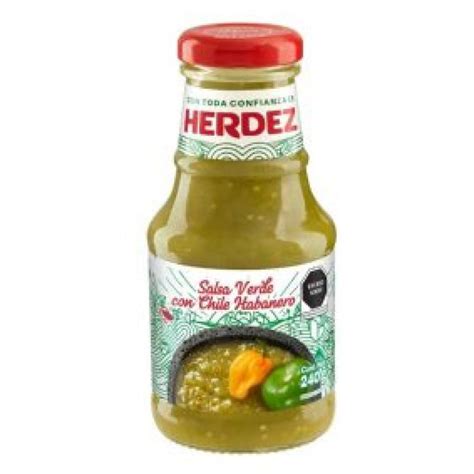 Herdez Salsa Verde Habanero Picante 240g Glass Mexican Things