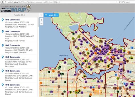 Vpd Launches Crime Mapping Tool For Public Vancouver Is Awesome