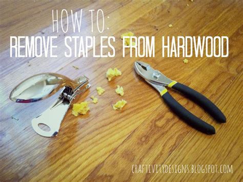 Some of my pallets were loaded with i had to pound some of the staples. How to Remove Carpet Staples from Wood Floors | The Easy ...