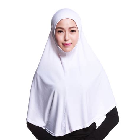 muslim hijab amira islamic solid soft wrap scarf long hejab head shawls cotton ebay