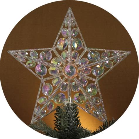 Lighted Iridescent Star Christmas Tree Topper Christmas And City