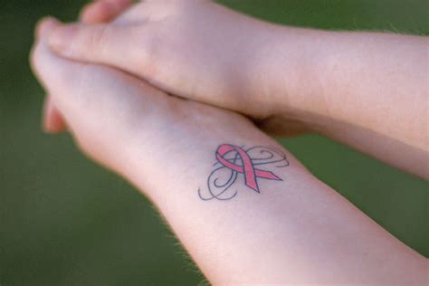 There have also been reports of melanoma forming in tattoos. Breast Cancer Ribbon Tattoos