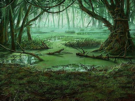 Swamp Background 1280×960 Fantasy Landscape Landscape Art