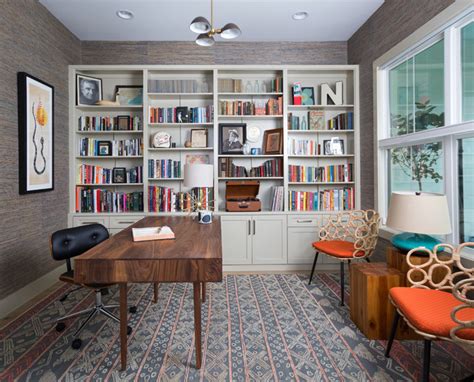 Discounts, and the occasional puppy photo. Modern Farmhouse - Transitional - Home Office - Austin ...