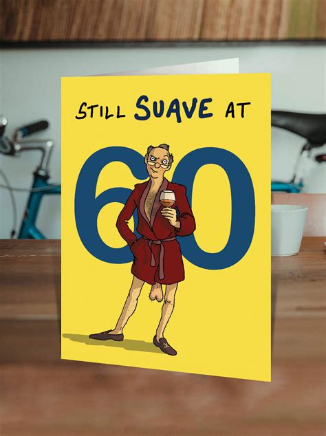 Funny 60th Birthday Card For Men Partner Husband Friend Mate Etsy