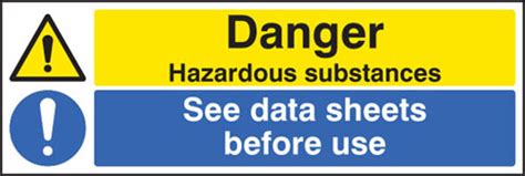 Slater Safety Danger Hazardous Substances See Data Sheets