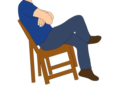 Cartoon Person Sitting On A Chair