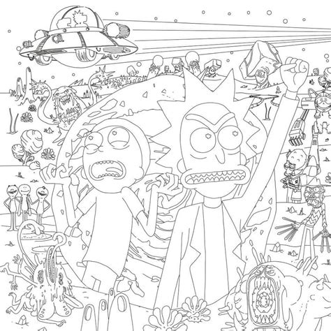 Print Rick And Morty Coloring Page Download Print Or Color Online