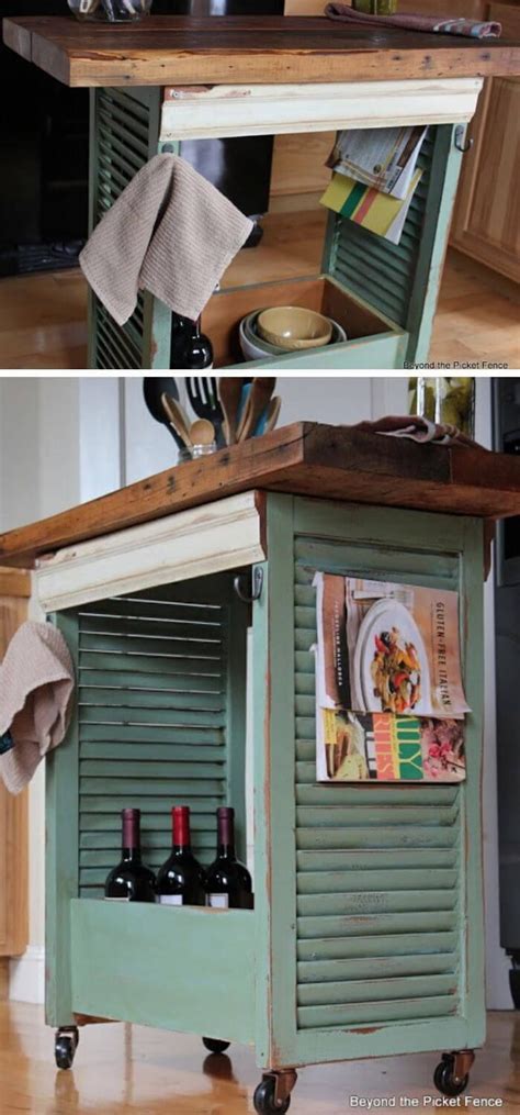 20+ Rustic DIY Kitchen Island Ideas & Designs (With ...