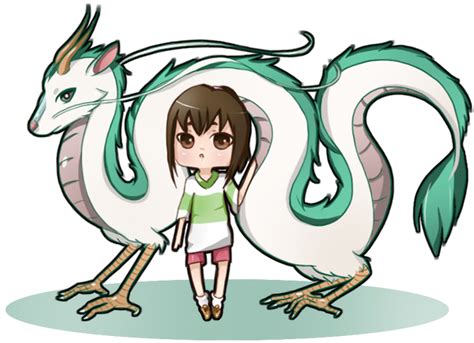 Spirited Away Dragon Haku And Chihiro By Noizrnel On Deviantart