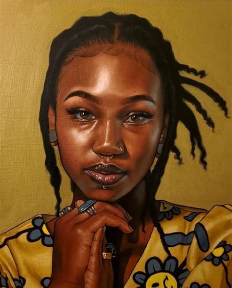 Black Girl Art Black Women Art Black Art Painting Afrocentric Art