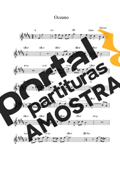 Colorir.com desenhos música um saxofone. Oceano - Djavan - Partitura para Saxofone Alto (Eb)