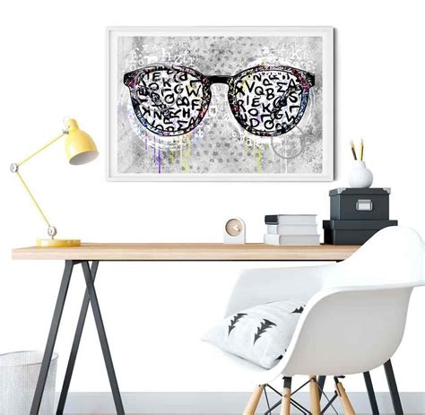 Eyeglasses Wall Art Optometrist Optician Eyeglasses Art Optometry