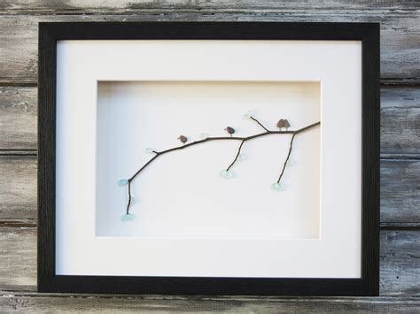 Pebble & Sea Glass Art Birds by Sketched In Stone Art on Etsy! | Pebble ...