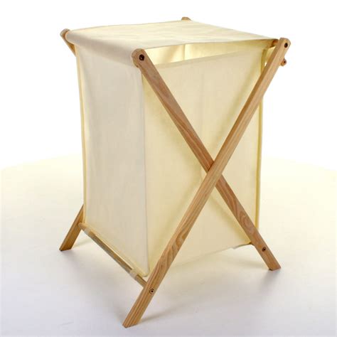 Folding Wood Frame Laundry Basket Jmart Warehouse