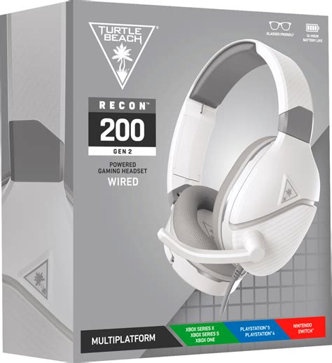 Xbox One And Ps4 Turtle Beach Recon 200 White Amplified Gaming Headset