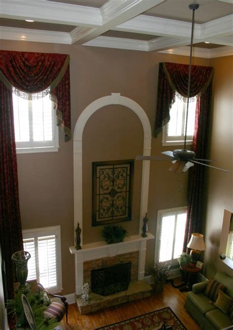 Learn more about window treatment ideas with guides and photos. Custom Window Treatments - Two Story - Transitional ...