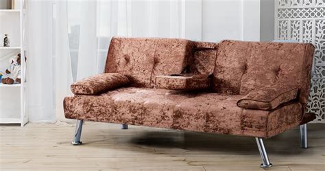 Delivery is undertaken by a logistics company and all seating will be installed into the room of your choice by a two man team and the packaging removed as part of the service. Crushed Velvet Cinema Sofa Bed with Cup Holders | UK ...