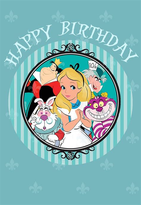 Alice In Wonderland Printable Birthday Cards — Printbirthdaycards