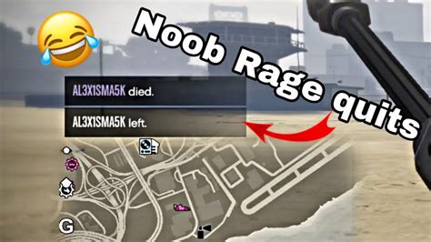 Noob Rage Quits After 1v1 Gta Online Youtube