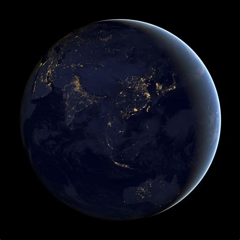 The Earth At Night Nasa Earth Observatorys Black Marble