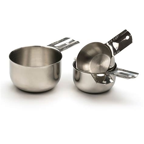 Rsvp Endurance Stainless Steel Nesting Measuring Cups Set Of 4 Bed
