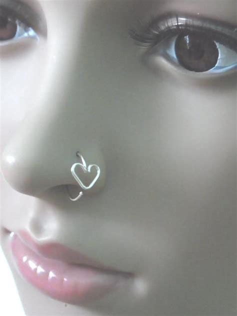 ( 27 products available ). Heart Silver Nose Hoop -- Don't have a nose piercing but ...