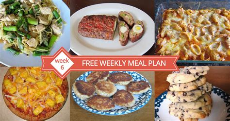 Free Weekly Meal Plan - Family Dinner Menu Ideas (Week 6 ...