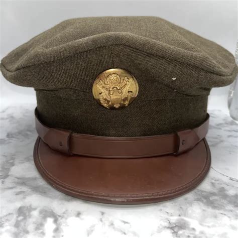 World War Ii Us Army Officers Cap Gordonia Caps Gordon Mfg Co 1930s Or