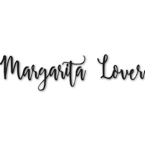 Custom Margarita Lover Nametext Decal Custom Sizes Personalized