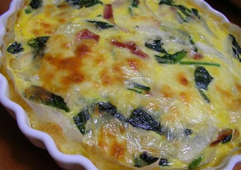 Beat with a wooden spoon until a smooth dough has formed. An Easy Quiche Using Spring Roll Wrappers Recipe by ...