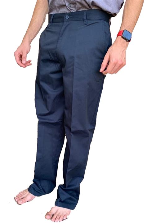 Mens Navy Regular Twill Pants Occupational Uniform Work Pants Blue