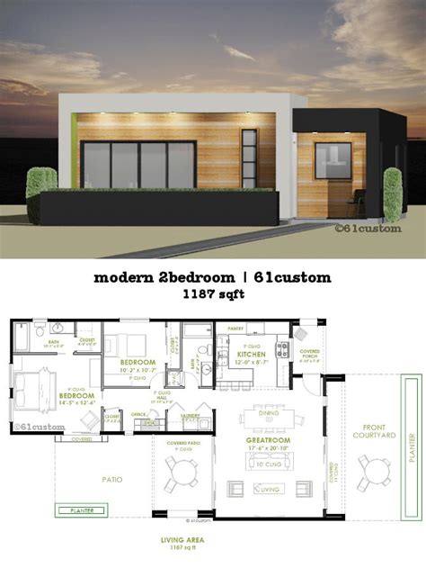 We did not find results for: Modern 2 Bedroom House Plan | 61custom | Contemporary ...