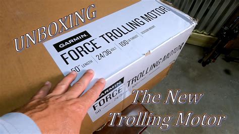 The Garmin Force Trolling Motor Unboxing Youtube