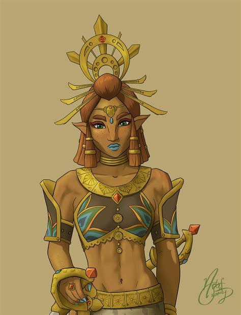 Riju, Chief of the Gerudo by artycalamity on DeviantArt